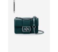 A|X Armani Exchange Women's Wonder, sustainable, metallic logo closure, Military, Crossobody S Wonder, sustainable, metallic logo closure small size