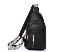 A xeumei Bolsa de Pecho Mujer Hombre Bolso Cruzado con Correa Ajustable Bolso Crossbody Bolso Bandolera Cuero PU Sling Bag para Viajar Trabajo Senderismo