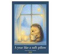 A year like a soft pillow - Animal moments of wellbeing (Wall Calendar 2026 DIN A4 portrait), CALVENDO 12 Month Wall Calendar: A fairytale animal world to snuggle up in
