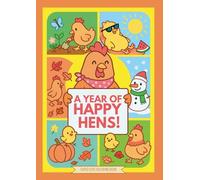 A year of happy hens!: Super cute coloring book