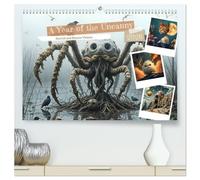 A Year of the Uncanny (High Quality Premium Wall Calendar 2026 DIN A2 landscape),CALVENDO 12 Month Wall Calendar: Surreal and Bizarre Visions