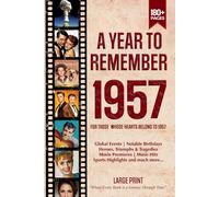 A Year To Remember 1957 History Book: A Nostalgic Tribute for the Radio Babies with Heartfelt Memories of 1957 - An Ideal Gift for Birthdays, Anniversaries, and Special Occasions