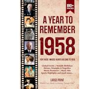 A Year To Remember 1958 History Book: A Nostalgic Tribute for the Radio Babies with Heartfelt Memories of 1958 - An Ideal Gift for Birthdays, Anniversaries, and Special Occasions