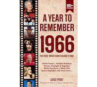 A Year To Remember 1966 History Book: A Nostalgic Tribute for the Radio Babies with Heartfelt Memories of 1966 - An Ideal Gift for Birthdays, Anniversaries, and Special Occasions