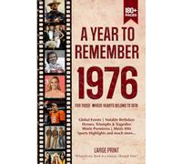 A Year To Remember 1976 History Book: A Nostalgic Tribute for the Radio Babies with Heartfelt Memories of 1976 - An Ideal Gift for Birthdays, Anniversaries, and Special Occasions