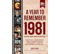 A Year To Remember 1981 History Book: A Nostalgic Tribute for the Radio Babies with Heartfelt Memories of 1981 - An Ideal Gift for Birthdays, Anniversaries, and Special Occasions