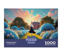 A Young Girl in A Black Dress 1000 Piezas Cartulina Extra Gruesa Rompecabezas DIY Enchanting Landscape Antiestrés Juego Creativo Rompecabezas para Adultos Y Niños 70x50cm/1000pcs