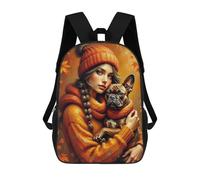 A Young Woman with Long, Braided Hair Wearing A Cozy, Oversized Sweater And A Beanie, Sitt Mochila Escolar Infantil De 17 Pulgadas, Impresa En 3D, Estilo Casual, Para Niños, Ideal Para Viajes, Como Mo