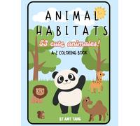 A-Z animal habitat coloring and tracing book for kids ages 2-6