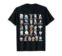 A-Z Ártico Animales Alfabeto Colección Educación Vida Silvestre Camiseta