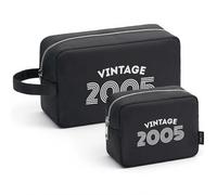 A-Z BAG Regalos de cumpleaños para mujeres, juego de neceser de años nostálgicos, 8 bolsas de cosméticos de año de nacimiento (1966-2026), regalo personalizado único para hombres, maquillaje de viaje