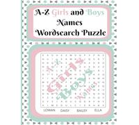 A-Z Girls and Boys Names: Word Search Puzzle
