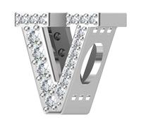 A-Z Letter 925 Sterling Silver Charm Compatible con pulseras y Collares Europeos con pulseras Pandora