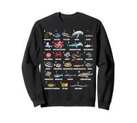 A-Z Ocean Life Alfabeto Criaturas Marinas Exploración Sudadera