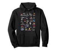 A-Z Ocean Life Alfabeto Criaturas Marinas Exploración Sudadera con Capucha