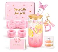 A-Z Regalos personalizados para niñas adolescentes de 9 a 18 años, regalo de cumpleaños para niñas, set de regalo con letra inicial, idea de regalo para hermana hija, Navidad y escolarización (D)