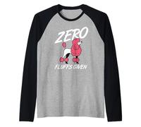 A Zero Fluffs le Dan un Perro Gracioso Camiseta Manga Raglan