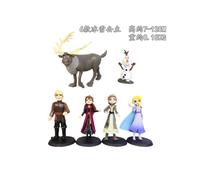 (A09) Figuras de acción de PVC de Disney Frozen, Reina de las Nieves, Elsa, Anna, Olaf, Kristoff, Sven,