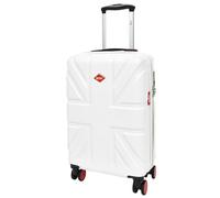 A1 FASHION GOODS British Union Jack AC311 - Maleta giratoria de 8 ruedas con bloqueo de dígitos para equipaje, White, Cabin, Equipaje rígido con ruedas giratorias