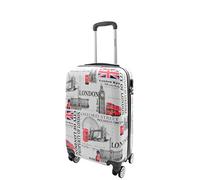 A1 FASHION GOODS City of London - Maletas expandibles de 4 ruedas con estampado de ciudad de Londres, multicolor, Small 20" Cabin Size, Maleta