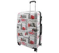 A1 FASHION GOODS City of London - Maletas expandibles de 4 ruedas con estampado de ciudad de Londres, multicolor, Large 28" Size, Maleta