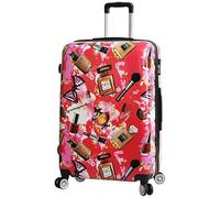 A1 FASHION GOODS Maleta rígida con estampado cosmético, ruedas giratorias, bolsas de viaje expandibles y ligeras, multicolor, Large 28" Check-in Size, Maleta