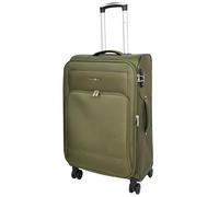 A1 FASHION GOODS Maletas ultraligeras expandibles suaves de 8 ruedas, bolsas de viaje Cuba, Khaki, M, Maleta