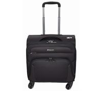 A1 FASHION GOODS Maletín de piloto rodante de 4 ruedas, multicompartimentos para laptop, documentos, ropa, bolsa de viaje de negocios, color negro