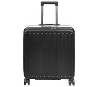 A1 FASHION GOODS Pilot Case - Maletín rígido para ordenador portátil, 4 ruedas, tamaño cabina, viaje de negocios, equipaje Scoot, Black, L, Maletín grande tamaño cabina Pilot Case
