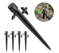 (A1) Kit de sistema de riego por goteo con goteros de flujo de agua ajustable de 50 piezas