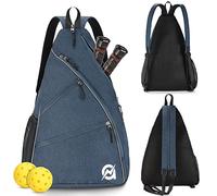 A11N Pickleball, Bolsa Cruzada Reversible para Mujeres y Hombres, Navy, Talla única, Moderno