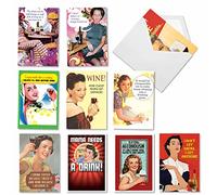 A1245 - Juego de 10 tarjetas de cumpleaños, 10 sobres (10 diseños, 10 tarjetas por diseño)