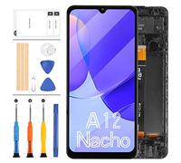 A127F LCD reemplazo de pantalla para Samsung Galaxy A12 Nacho SM-A127 A127U A127F A127M A127 6.5 pulgadas pantalla LCD táctil digitalizador Asamblea completo vidrio reparación piezas kit +marco