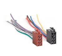 A154 - Adaptador Universal ISO para Radio de Coche con Conectores Abiertos para Altavoces y Alimentación, Conector ISO Radio Coche, Cable ISO Radio - Compatible para Mar-CAS, Au-di, Mer-cedes