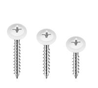 A15F-Tornillo de cabeza de celosía for chapa metálica blanca de madera, roscado rápido, for gabinetes de bandejas