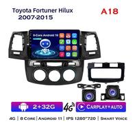 (A18 2-32G-P2-1)2Din Android10 Car Radio For Toyota Fortuner Hilux MT 2007 2008 2012 2014 2015 Multimedia Video Audio Gps Navigation Car Stereo