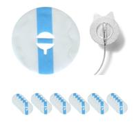 A1C WEAR - 30 parches adhesivos impermeables para juegos de infusión de acero de 90 grados, transparente, transpirable, de larga duración