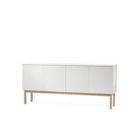 A2 Aparador Beam Lacado blanco. base de roble aceitado blanco