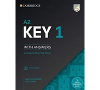 A2 Key 1. Practice Tests with Answers and Audio