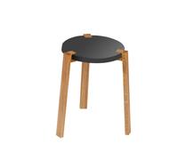 A2 Taburete Happy Gris. patas de roble
