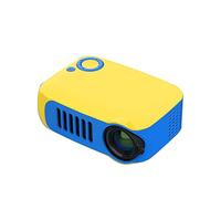 A2000 Mini Portable Mobile Phone Projector Mini Projector HD 1080P Household Children Home Theater Projector (Size : Orange and Black Contrast) (Yellow and Blue Contrast)