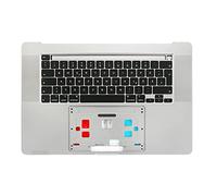 A2141 Topcase Teclado con Retroiluminación Compatible con Apple MacBook Pro Retina 16" 2019 Alemán Plata
