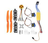 A2212 2200KV Motor sin escobillas 30A ESC SG90 9G Servo 6035 Hélice para accesorios de avión de ala fija RC(2200KV Motor + 6035 Propeller + 9G Servo + 30A ESC)