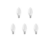 A2BC LED Lighting Bombillas Alta Potencia Luz E14, 6 W, Blanco Cálido 3000K, Pack de 5 unidades