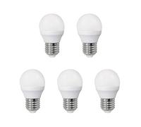 A2Bc Led Lighting Pack 5 x Bombilla Led Esférica 6 W (Equivalente a 40 W) Luz Fría (6000 K) No Dimmable. E27. 470 Lm. 25000 Horas de Vida. Encendido Ultrarrapido (Encendido Al 100 % en 0,5 Sg).