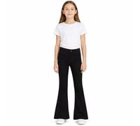 A2Z 4 Kids Chicas Denim Jeans Comodidad Estirar Jeggings Campana Bottom - Jeans JN36 Jet Black._11-12