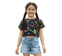 A2Z 4 Kids de Corta para niñas, de Chapoteo Pastel - Splash 240 Crop Top._7-8