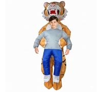A2Z 4 Kids Disfraz inflable de tigre para niños y niñas, disfraz divertido de Halloween, disfraz de fiesta de animales para Halloween, escuela, carnaval y cumpleaños, cosplay, talla única