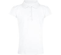 A2Z 4 Kids Girls Sencillas Polo Camisetas Y Camisetas Pecado Manga - Girls Polo Shirt White 7-8