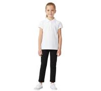 A2Z 4 Kids Girls Sencillas Polo Camisetas Y Camisetas Pecado Manga - Girls Polo Shirt White 9-10